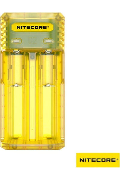 Nitecore Φορτιστής Q2 για 2 μπαταρίες Li-ion μεγέθους 18650/16340/26650/14500...