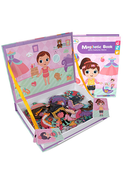 MalPlay Carte magnetică - Puzzle magnetic cu cutie - 51 de piese