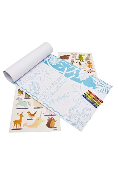 Crayola Animal Roll Map | 3M Coloring Fun with Crayons & Stickers, Ages 3+
