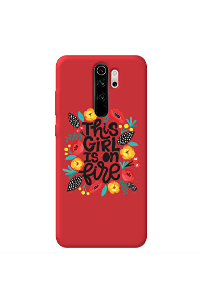 Other Xiaomi Redmi Note 8 Pro This Girl Red Colored Silicone TPU Θήκη