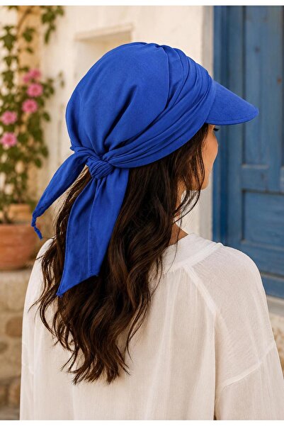Wearflawless Women's Safari Tie-Back Hair Bandana, Visor Hat, Trendy Summer B...