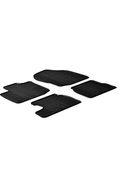 Gledring Σετ Πατάκια Εμπρός και Πίσω 4 τεμαχίων για Honda Civic 2012-2016 Μαύ...