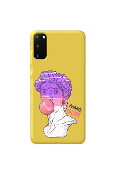 Other Samsung S20 Pin Bubble Yellow Colored Silicone TPU Θήκη