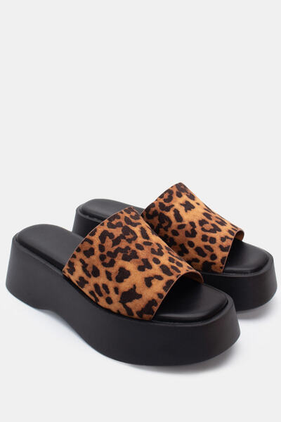 Luigi Σανδάλια πλατφόρμας με φαρδύ λουράκι - Animal print - 36