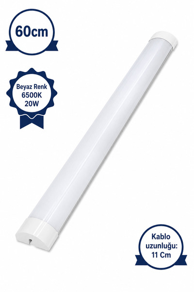 Arkhelais Bant Armatür LED Armatür 60 Cm 20W 6500K Beyaz Işık Lineer Aydınlat...