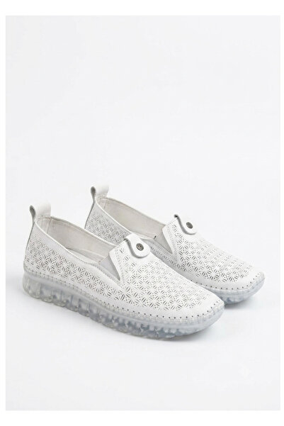 Zerenyus Wens Genuine Leather Orthopedic White Casual Women's Shoes