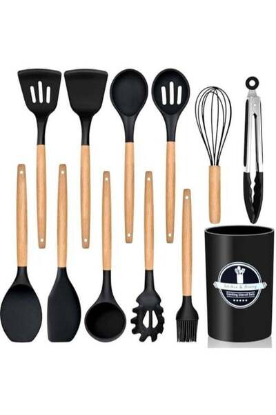 Generic Executive LLC Kitchen Utensil Set Silicone Cooking Spoon 12 Pieces BP...