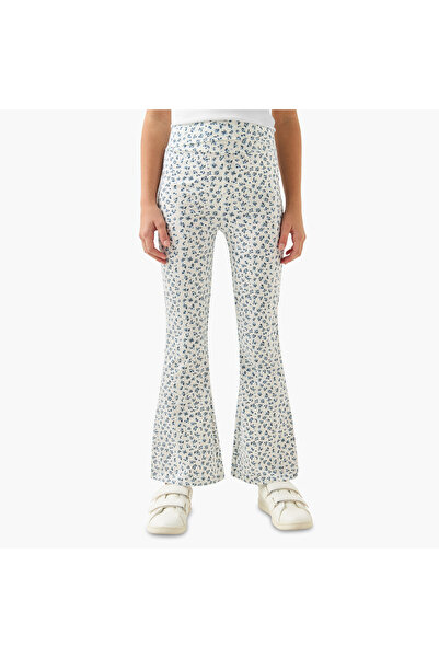 Juniors Leggings with Flared Hem