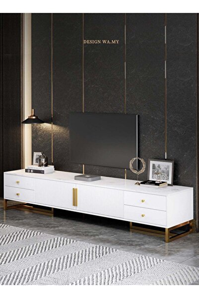 sharpdo Luxury-Style Tv Cabinet, Scandinavian-Style Living Room Furniture, Li...