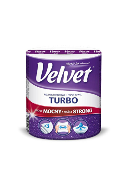 Velvet White Paper Towel Roll, 3 Layers, 330 Portions, Durable and Super Abso...