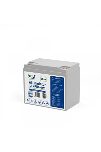 VOLT POLSKA BATERIE LiFePO4 12.8V 50 Ah (50A) + BMS FĂRĂ ÎNTREȚINERE