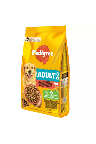 Pedigree Hrană uscată cu carne de vită și legume pentru câini adulți 12 kg