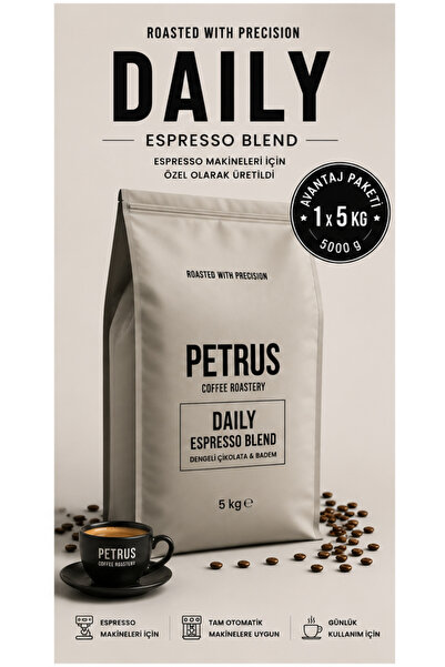 Petrus Coffee Roastery Daily Espresso Blend 5 kg Çekirdek Kahve | Kafe ve Pro...