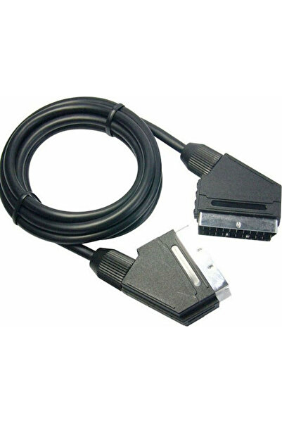 OSIO Καλώδιο Scart αρσενικό - Scart αρσενικό 1.5μ Μαύρο OSK-1165