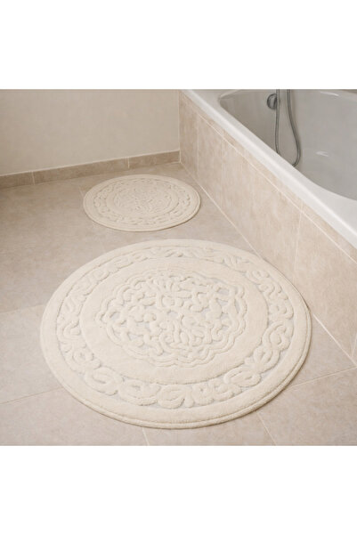 SN COTTONIA HOME Cotton Round Bathroom Set (100X100+60X60)