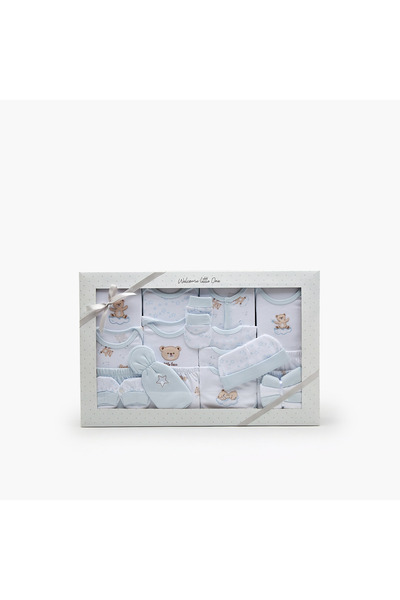 Juniors Set of 21 Clothing Gift Set with Bear Print