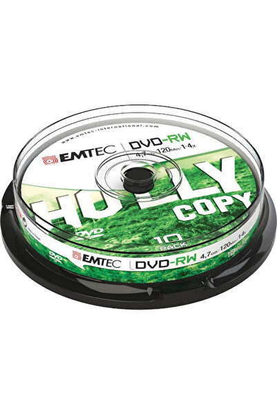 Emtec Επανεγγράψιμο DVD-RW 4x 4.7GB Κουτί 10 τεμαχίων Κωδικός: ECOVRW47104CB