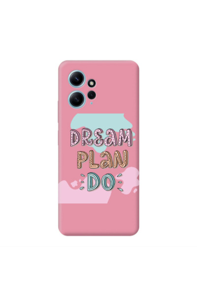 Other Xiaomi Redmi Note 12 4G Dream Plan Do Pink Colored Silicone TPU Θήκη