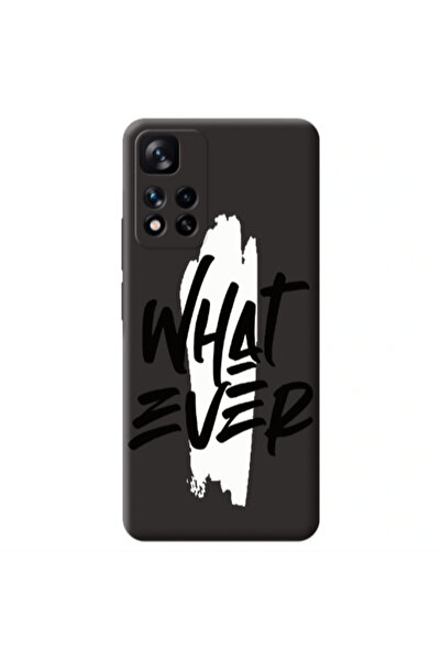 Other Xiaomi Redmi Note 11 Pro 5G What Ever Black Colored Silicone TPU Θήκη