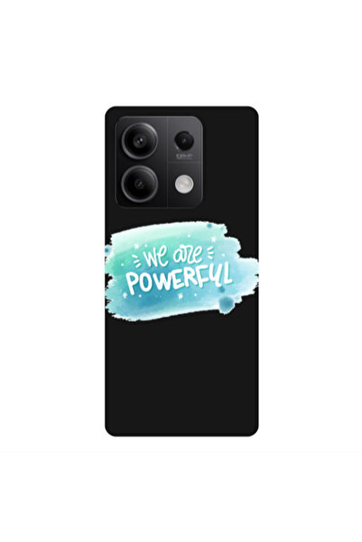 Other Xiaomi Redmi Note 13 5G We are Powerful Black Colored Silicone TPU Θήκη