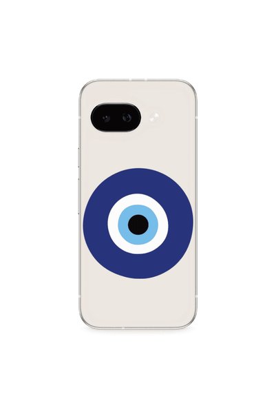 Other Google PIXEL 9A Evil eye bead Transparent Silicone TPU Θήκη