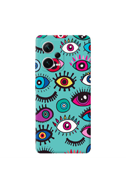 Other Xiaomi Poco X5 Multiple eyes Turquoise Colored Silicone TPU Θήκη
