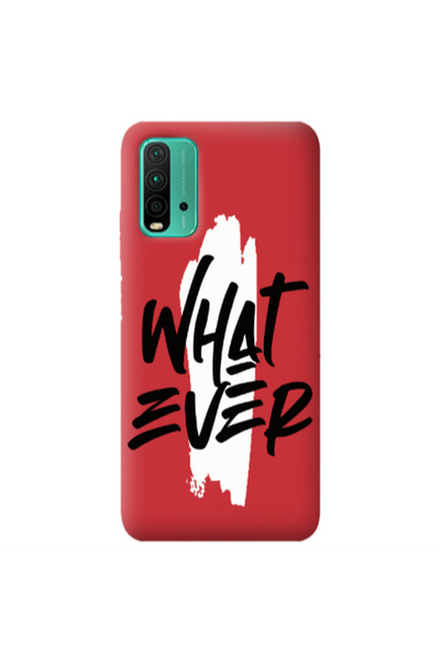 Other Xiaomi Poco M3 What Ever Red Colored Silicone TPU Θήκη