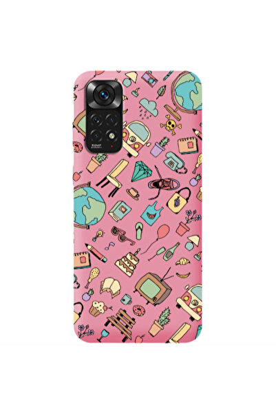 Other Xiaomi Redmi Note 11 4G Best buds Pink Colored Silicone TPU Θήκη