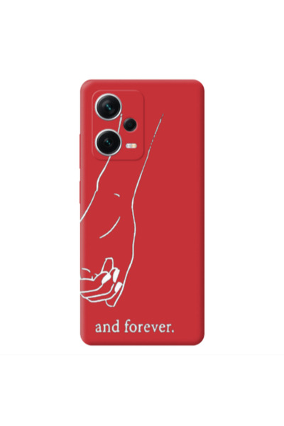 Other Xiaomi Poco X5 And forewer Red Colored Silicone TPU Θήκη