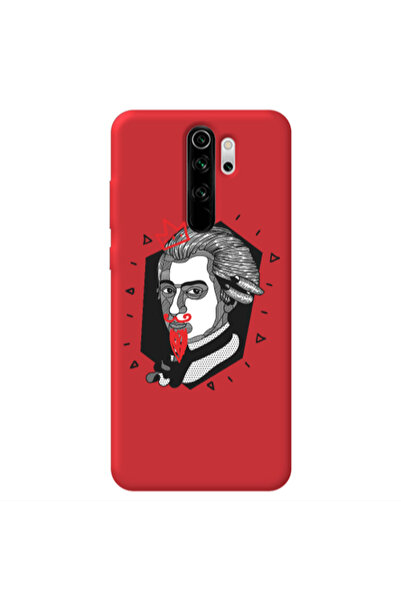 Other Xiaomi Redmi Note 8 Pro Bearded Red Colored Silicone TPU Θήκη