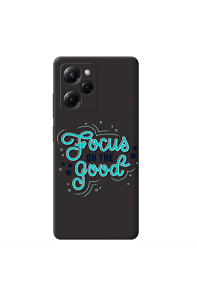 Other Xiaomi Poco X5 Pro Focus On The Good Black Colored Silicone TPU Θήκη