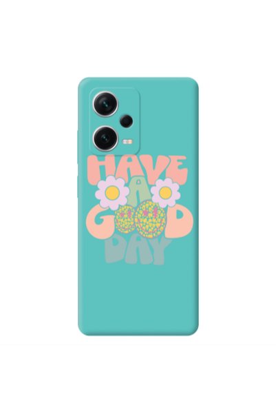 Other Xiaomi Poco X5 Have A Good day Turquoise Colored Silicone TPU Θήκη