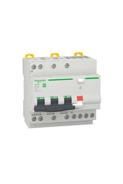 OEM Circuit breaker with differential protection Schneider Easy9 RCBO 3P+N 25...