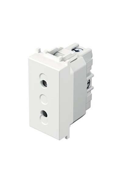 OEM Priză simplă fără împământare TEM, alb