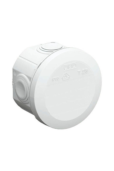 OEM Surface-mounted box for OBO Betterman connections Ø80x51 mm IP65 gray