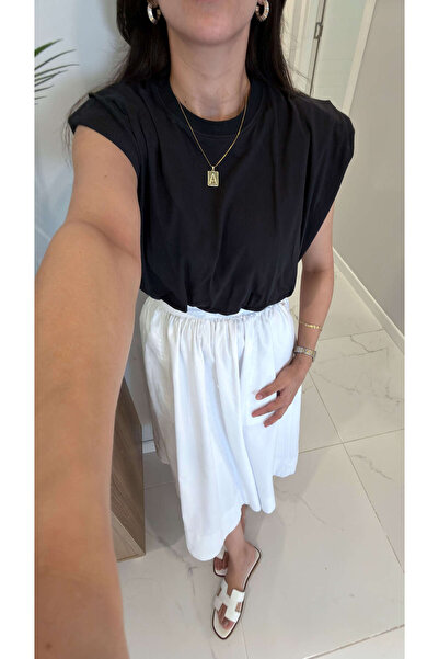 BİRCANÇİL Evra Dark Anthracite Sleeveless Padded T-Shirt