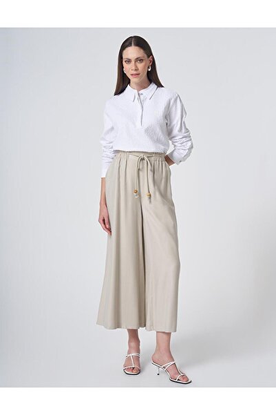 KYR Lace-Up Rayon Trousers Mold Green