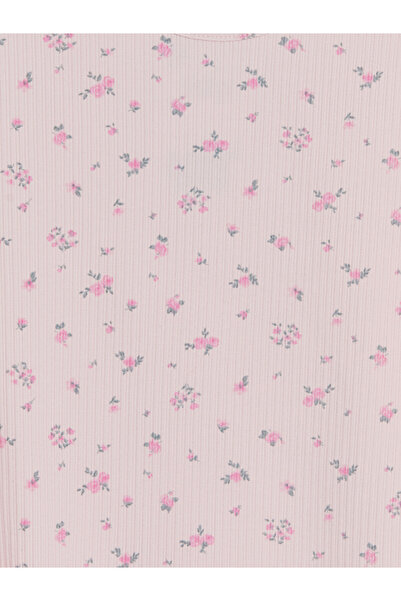 LC Waikiki Crew Neck Floral Girl's T-Shirt