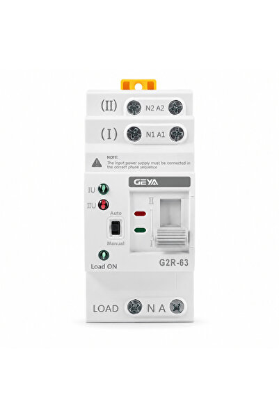 GEYA Comutator automat monofazat ATS 63 A - 2P - Model NOU |   Transfer autom...