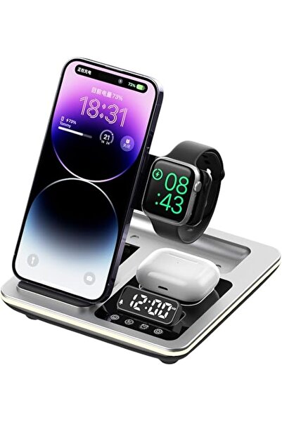 HXD Zoomlion 5-in-1 Wireless Charger Station, Fast Charging Stand for Phone, ...