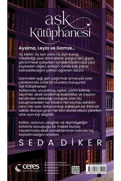 Ceres Yayınları Aşk Kütüphanesi Seda Diker Aşk Kağıda Değil Kalbe Yazılır