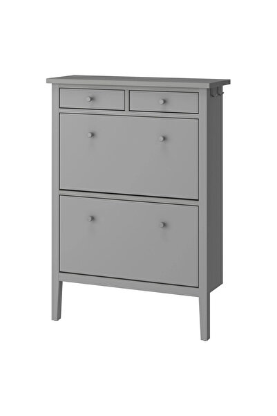 IKEA GULLABERG ayakkabı dolabı, gri, 88x30x122 cm, 2 bölmeli akdenizshop