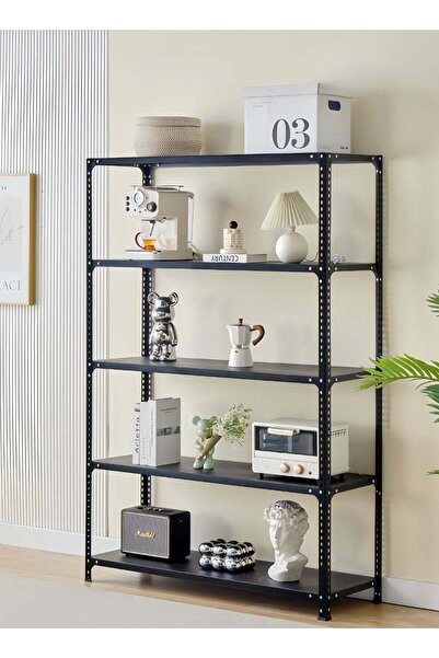 Auraluxi 5-Tier Heavy Duty Iron Storage Rack – Metal Shelving Unit for Garage...