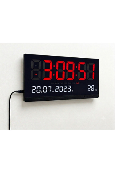 De denacci DİJİTAL ELEKTRİKLİ DUVAR SAATİ