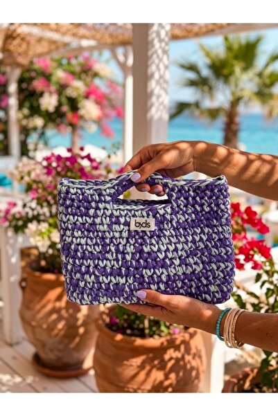 Beril Yamaç Design Studio Byds Hand Knitted Handbag with Handle - Handmade Po...
