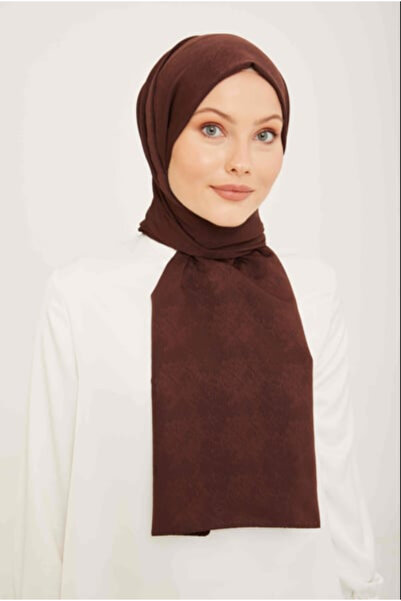 Armine Trend J.Capri Bitter Brown Solid Color Shawl 8 - 129