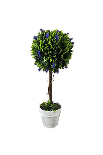 OEM Arbore Decorativ Artificial Cu Flori Albastre Verde 60 cm