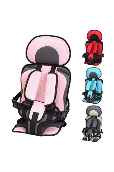zena car Baby Chair Car Canvas Light and Easy to Carry Color Pink with Gray