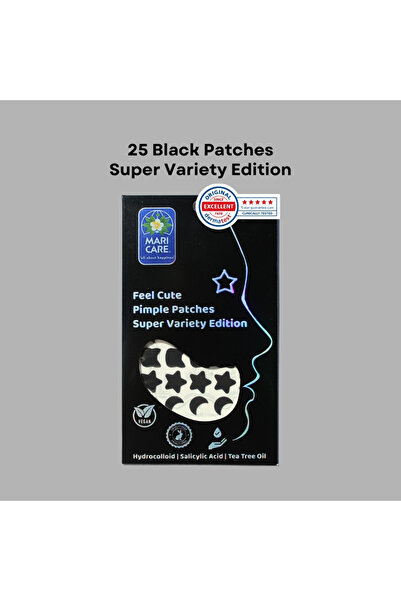 Mari Care Feel Cute Pimple Patches Super Variety Edition Siyah 25 Adet