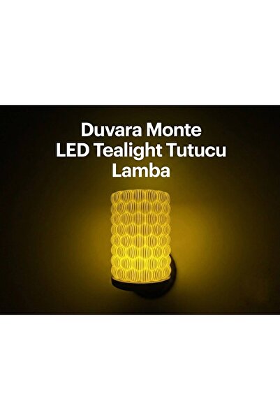 moto print Duvar Lambası - Pilli Modern Dekoratif Aydınlatma (Başlık Seçenekli)